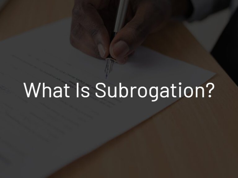 What is subrogation knowles law firm