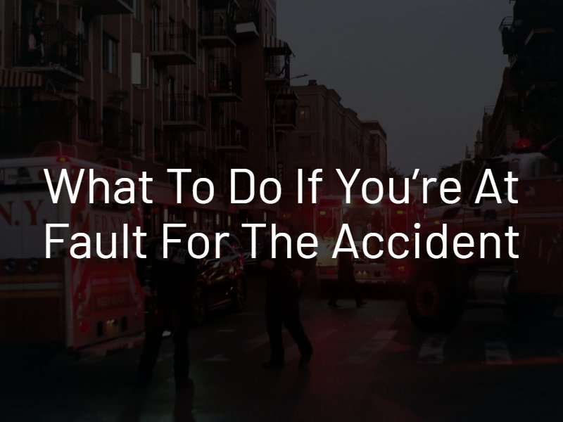 at fault for an accident