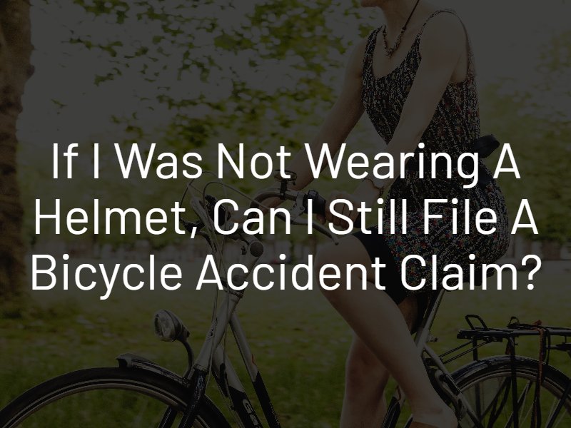 bicycle accident claim no helmet