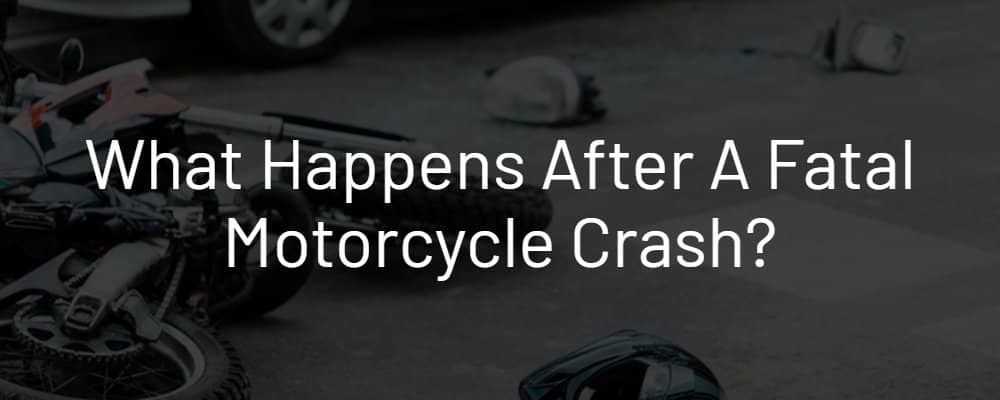 Motorcycle accident scene.