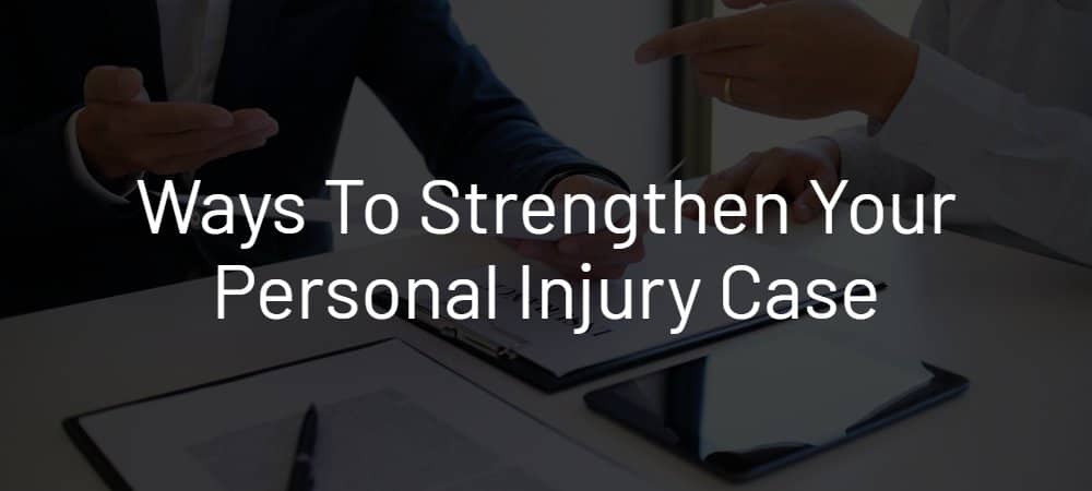 Lawyer discussing personal injury claim with client.